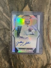 2017 Panini Prizm Rookie Auto Silver Prizm Rodney Adams #RA-RAD Rookie Auto RC