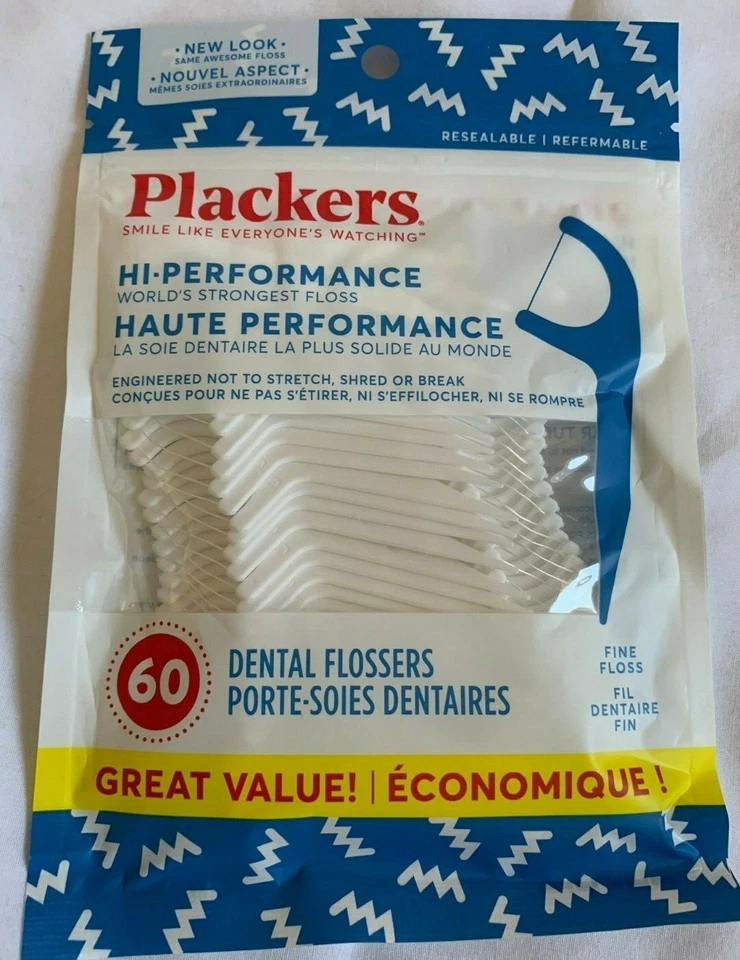 4 x 60 pcs ( 240 total )  PLACKERS - DENTAL FLOSSERS  *  Floss Pick Sticks * NEW - Image 2 of 3