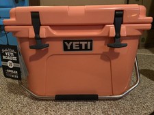 yeti limited edition coral roadie 20 cooler