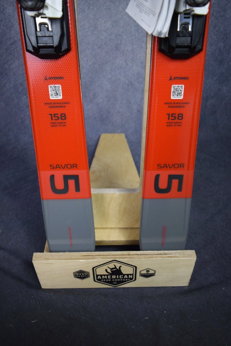 NEW ATOMIC SAVOR 5 SKIS SIZE 158 CM WITH ATOMIC BINDINGS | eBay