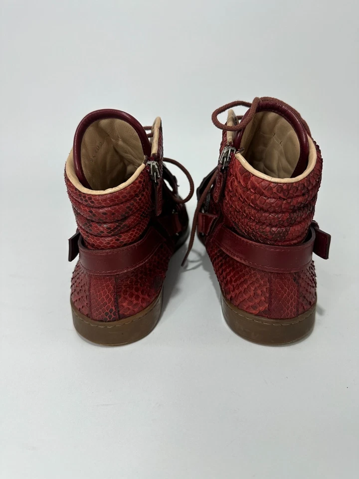 GUCCI Horsebit Arnés Croc Cuero Repujado Suela de goma Zapatilla Alta Talla 7 UK Foto 4 de 4