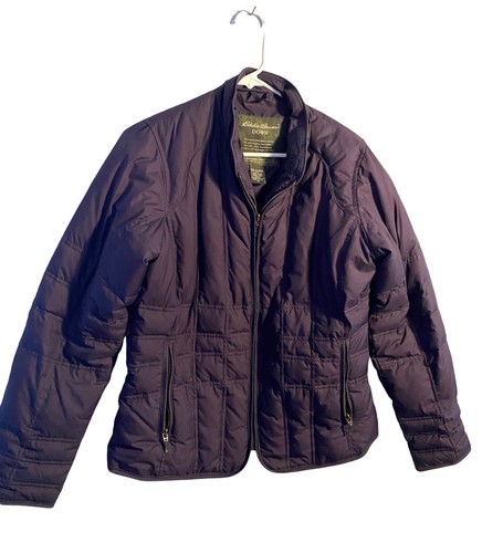 Eddie Bauer Women Purple Down Quilted 
