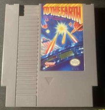 (Nintendo NES, 1989)   TO THE EARTH  Authentic Cartridge Tested
