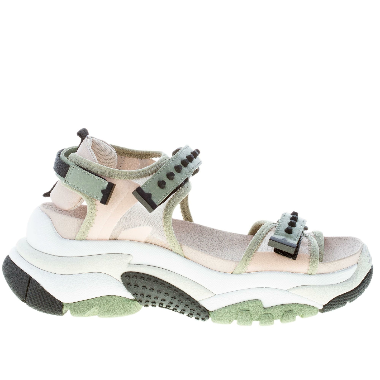 Ash Womens Trainer Sandals ASH Cosmos Mesh Platform Wedge Sandals