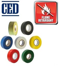 PVC Tape Electrical Insulation Safe Tape Flame Retardent, 33 metres All Colours