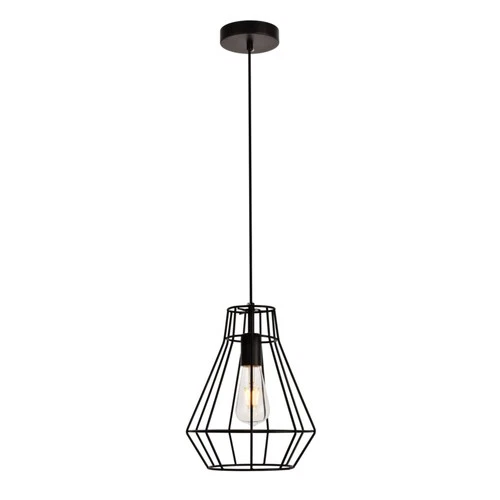 Living District Jago 1-Light Transitional Metal Pendant in Black - Picture 2 of 6