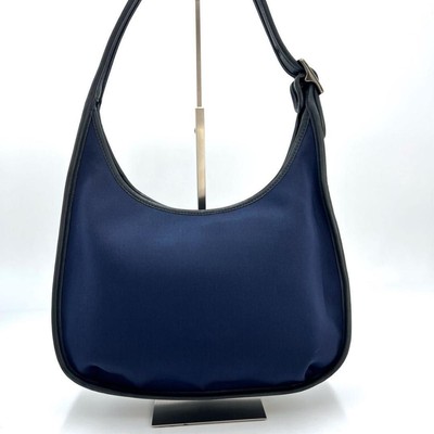 Used Coach Vintage 6203 Ergo navy blue Neoprene Leather Used Coach Vintage 6203 Ergo navy blue Neoprene Leather