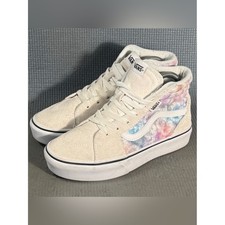 Vans Filmore Hi Platform Pastel Tie-Dye Sneakers Size 5Y Sz 6.5 Women