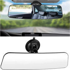 Car Rear View Mirror with Suction Cup, anti Glare Wide Angle HD Auto inside Rear
