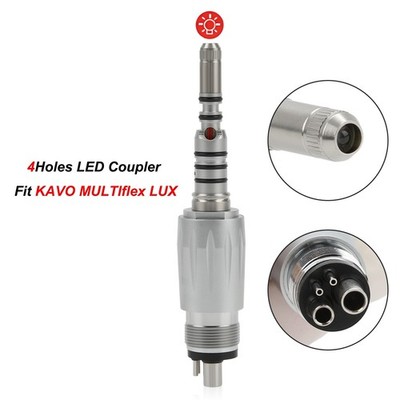 Dental LED Quick Coupler 4Hole for KAV Fiber Optic High speed Handpiece