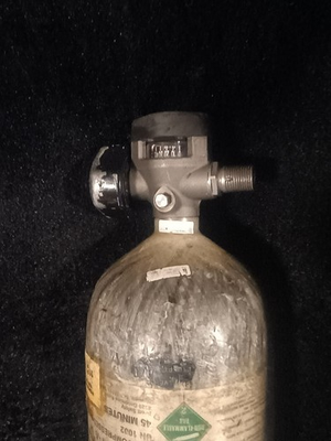 #ad 6.8l Carbon Fiber 5500PSI 45 Min SCBA Bottle With Firefighter Quick Snap Valve $144.88