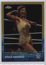 2015 Topps Chrome WWE Gold Refractor 50/50 Rosa Mendes #60 t4l