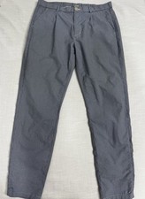 Uniqlo Womens Check Pants Size M 12 Business Office Full Length Trousers