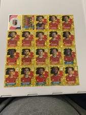 20x Belgium Complete Gold Crumple Online Exclusive Set 2026 World Cup Panini