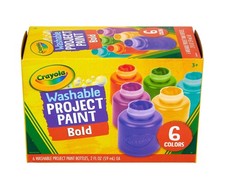 Crayola Washable Kids Paint 6ct , Assorted Bulk Paint Set for Kids, Must Have