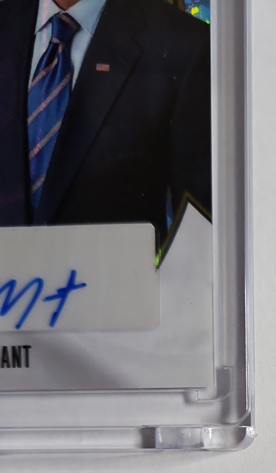 2026 LEAF PRESIDENT BARACK OBAMA LAVA JA MORANT 1/1 AUTO MEMPHIS GRIZZLIES MINT! view 5