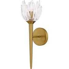 Brushed Gold  Wall Sconce from the Shea Collection