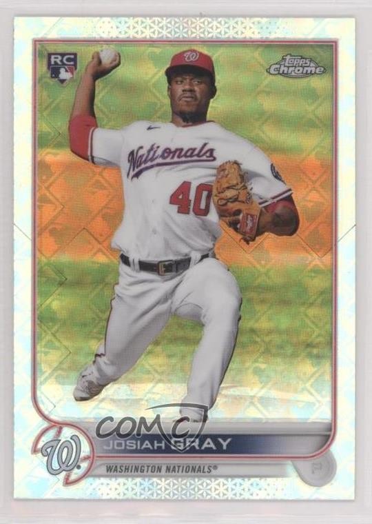 2022 Topps Chrome Logofractor Edition Josiah Gray #51 0nr3