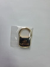 Vintage Lexus Key Chain Padlock Style Gold Tone Bell Lexus Still Sealed! [A]