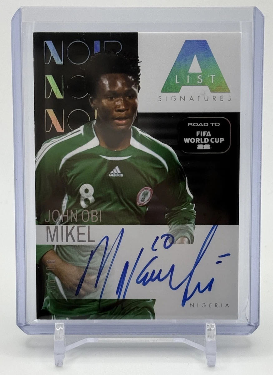 直筆サイン入り写真 ミケル・ジョン・オビ サッカーナイジェリア代表 SA鑑定済 Soccer Nigeria Autographed Sports Trading Cards & Accessories for