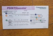 WEIGHT WATCHERS TURN AROUND Points Booster Slide Calculator NEW