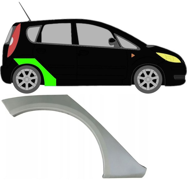 Radlauf FüR Mitsubishi Colt 2004 – 2012 Rechts-image