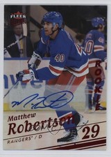 2025 Fleer Ultra Rookies Red Rainbow Foil /10 Matthew Robertson Rookie Auto RC