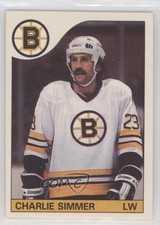 1985-86 O-Pee-Chee Charlie Simmer #87 0a4