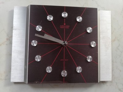 JUNGHANS Space Age Atomic 60s 70s Aluminium Wanduhr wall clock