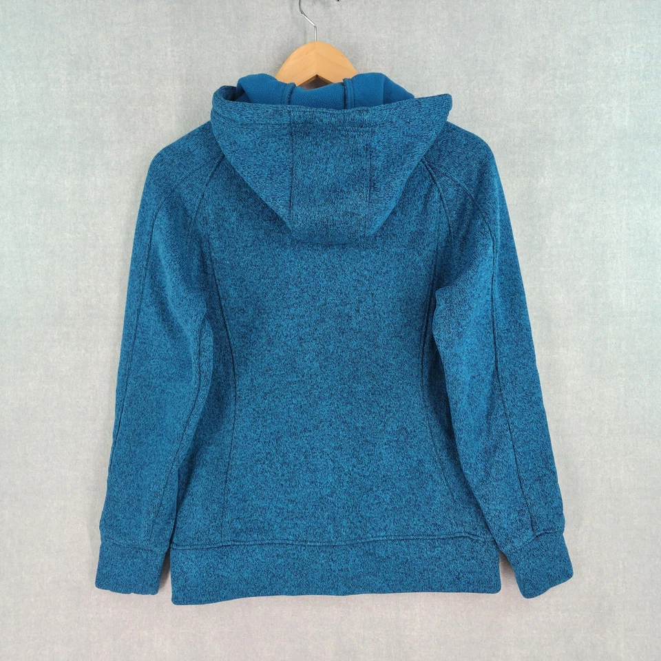 Dakine Hoodie Womens Medium Blue Full Zip Sweater Fleece Jacket Kangaroo Pocket - Image 3 of 4