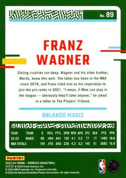 Franz Wagner 2023-24 Donruss Basketball #89 Orlando Magic