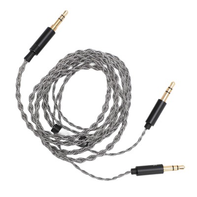 3.5mm To Dual 3.5mm Cable 3.9FT 4 Strand Silver Plated Copper Core Cord Headp FY