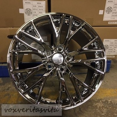 18/19'' CHROME C7 Z06 STYLE WHEELS RIMS FOR 2014+ C7 STINGRAY CORVETTE BASE