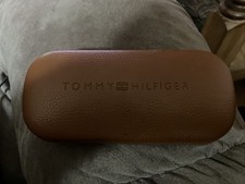 Brown Tommy Hilfiger Eyeglasses Hard Clamshell Case