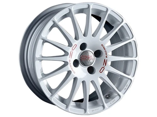 OZ Superturismo WRC Alloy Wheel in 6.5x15 ET35 5x100 Race White Red Letterin