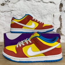 Nike SB Dunk Low Pro Bart Simpson Para hombres Talla 10.5 Tenis Usados BQ6817-602