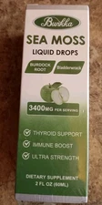 Bunkka Sea Moss Liquid Drops 2 Fl Oz New & Sealed Supplement Bodybuilding Health