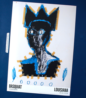 JEAN-MICHEL BASQUIAT ORIGINAL DENMARK EXHIBITION POSTER BASQUIAT
