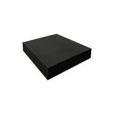 2" Thick, 22" Long x 22" Wide Charcoal High Density Foam, Square Charcoal Foa...