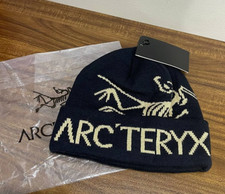 Arc'teryx Bird Word Toque Beanie Hat Black Void Wool Winter Ski Cap NWT Unisex