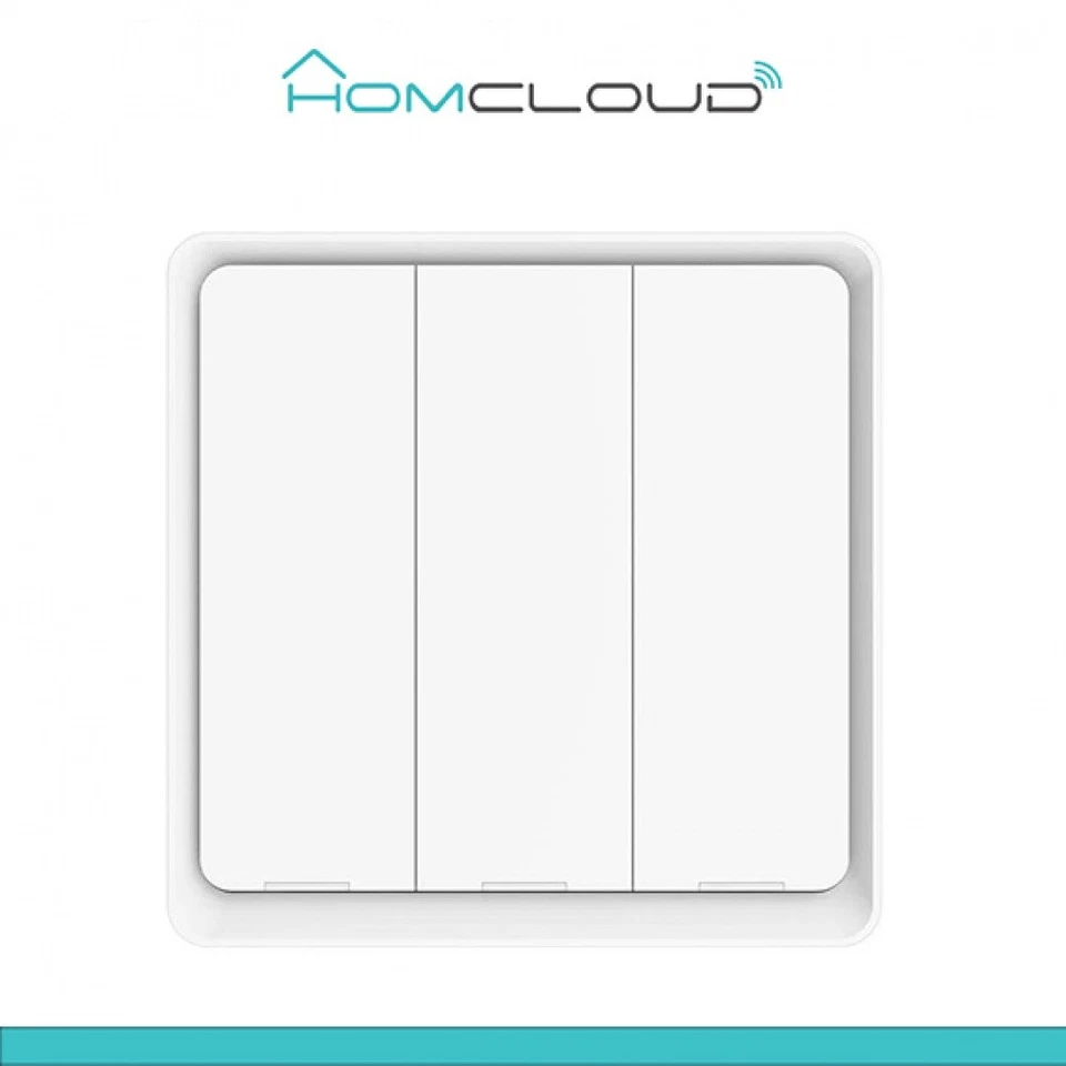 CARTUCCE IN SCONTO Homcloud Pulsante Intelligente 3CH ZigBee Wireless, Telecomando Adesivo
