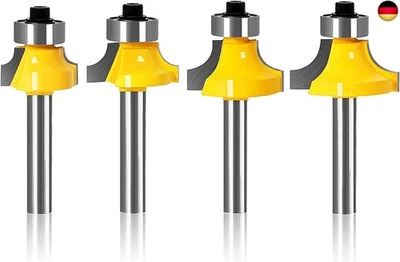 MARKE ZHAN CHEN Abrundfräser Standard Fräser Set Oberfräse Zubehör mit Lager 6mm Schaft für die