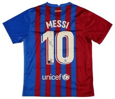 Lionel Messi Signed Barcelona Nike Jersey Beckett LOA AB30695