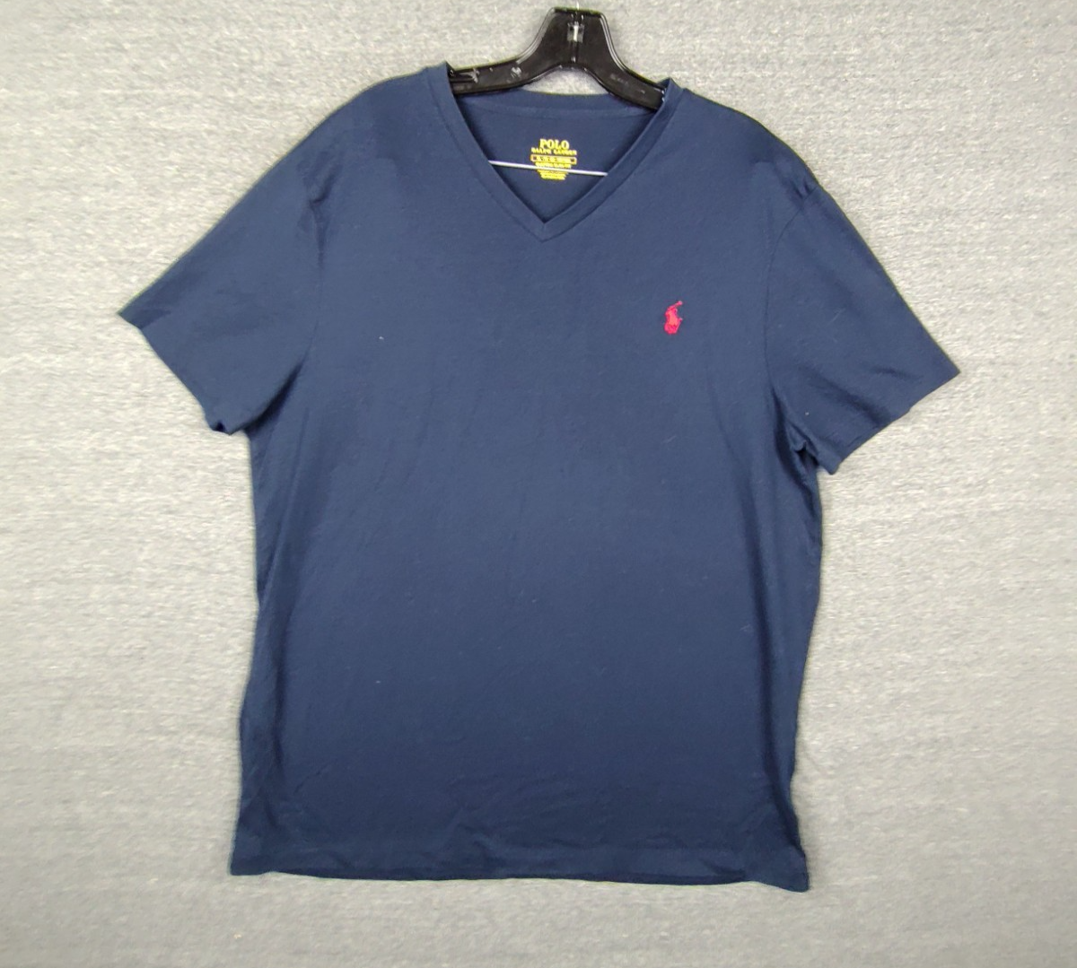 Polo Ralph Lauren camicia uomo XL blu piccolo pony preppy vestibilità classica maglietta casual