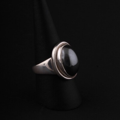 GEORG JENSEN Sterling Ring # 46A mit Hämatit. Harald Nielsen. DÄNEMARK. RAR!
