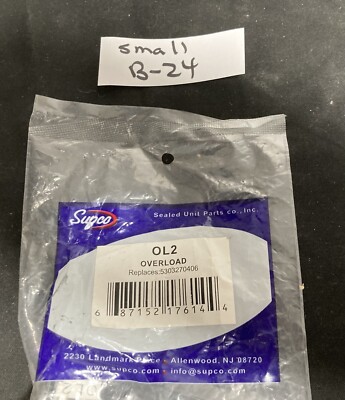OL2 Solid State Overload 120/240Vac 1/4 - 1/3hp Supco Replaces WR8X122 WG0
