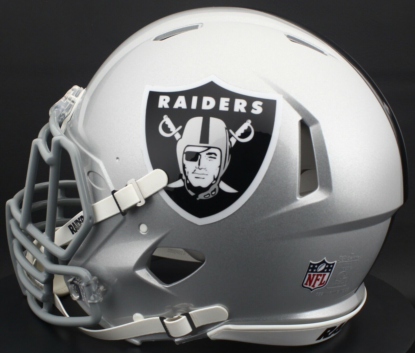 LAS VEGAS RAIDERS NFL Riddell SPEED Football Helmet w/ BIG GRILL S2EG-HT-SP
