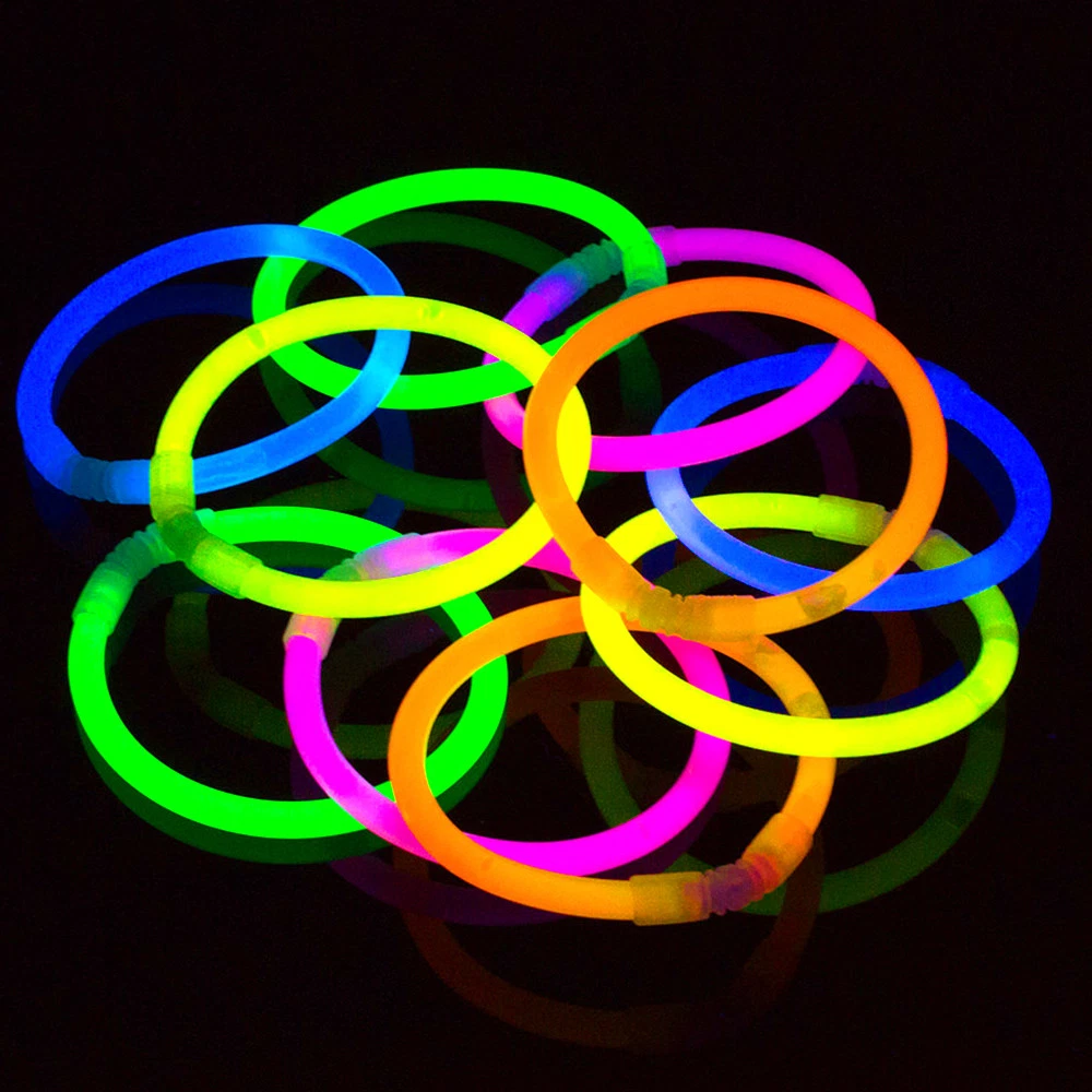 Buy 300 Ultra Bright Glow Sticks Bracelets and Necklaces - Halloween Glow  in The Dark Party Supplies Decorations - Bulk 8