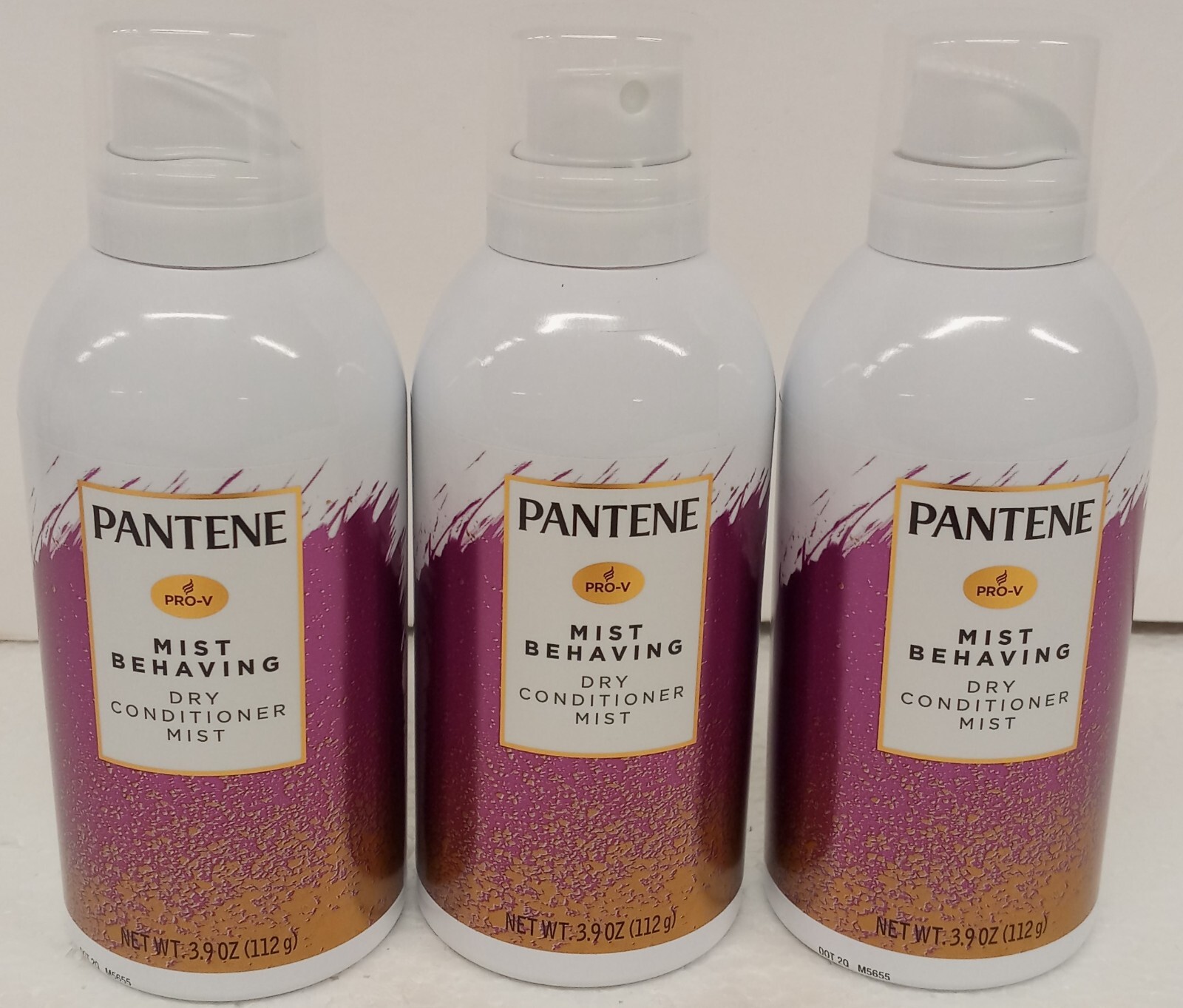 Lot of 3 Pantene ProV Mist Behaving Dry Conditioner Mist 3.9 oz