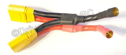 XT90 Parallel connector 10AWG Silicone Gauge wire XT-90 LiPo 8mm Castle Plug - Picture 5 of 12